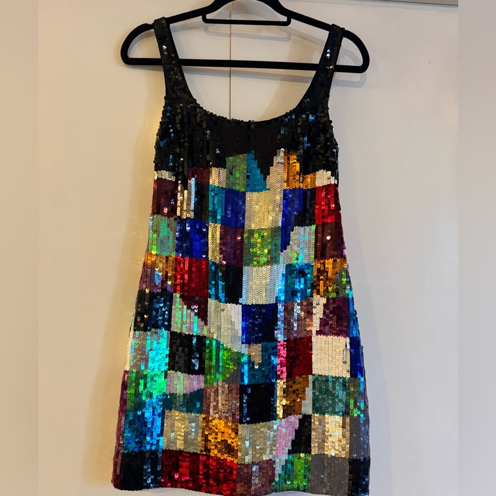 RVN Multicolor Sequin Dress